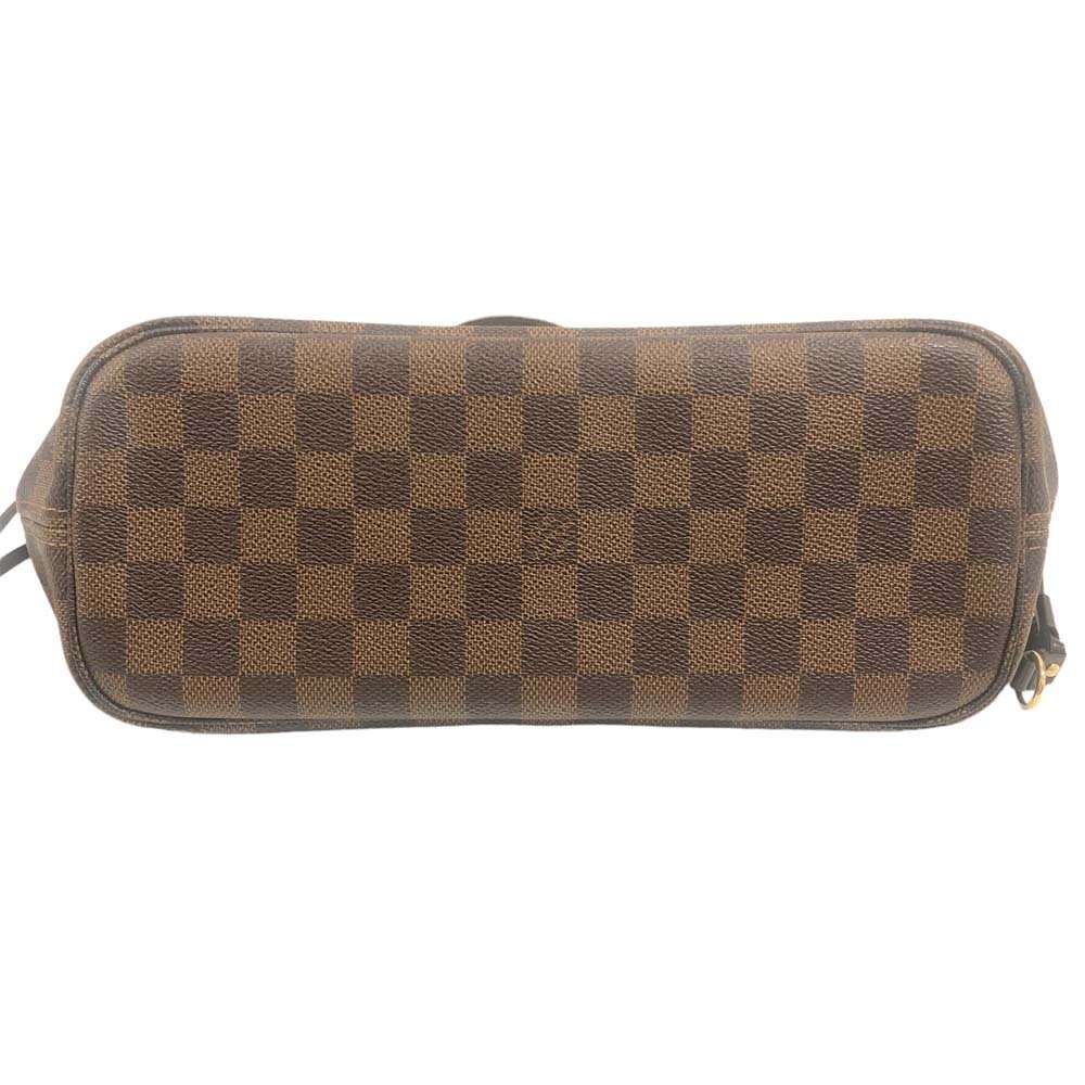 Louis Vuitton Neverfull Tote Bag Shoulder Damier Ebene Brown Business Luxury - Picture 6 of 10